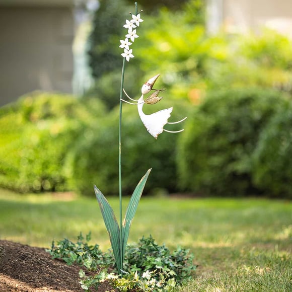 Cream Storybook Fairy Metal Stake