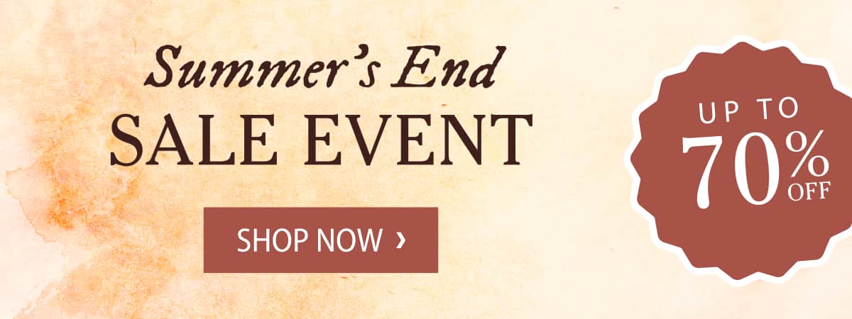 Summer's End Sale Event - Up to 70% Off - Shop Now