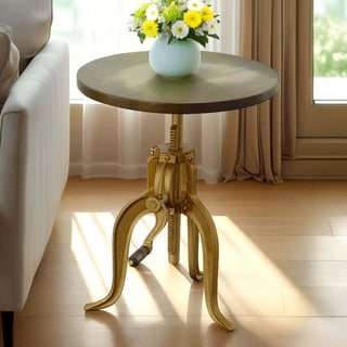 Regan Adjustable Accent Table, Elm