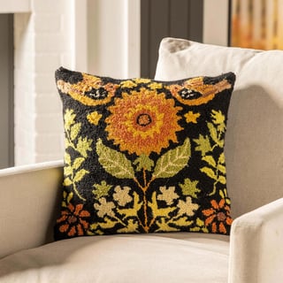 Kinley 16" Sunflower Harvest Wool Pillow