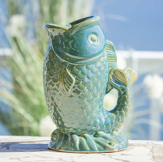 Ceramic Tabletop Fish Fountain