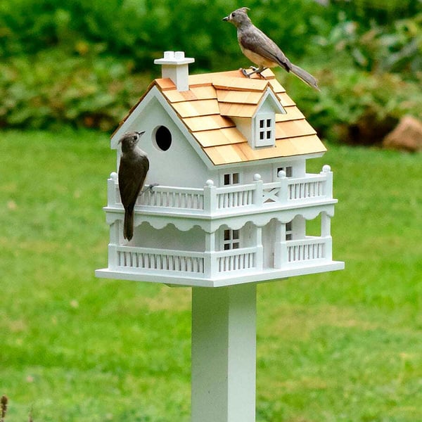 Wooden Cape Cod Birdhouse