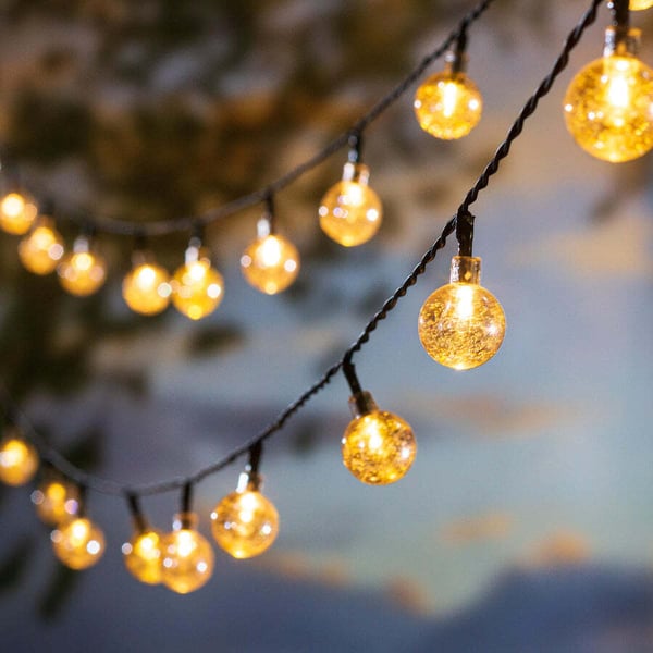 Multi-Function Solar Ball String Lights With Warm White LEDs  4.2 Read 49 Reviews. Same page link. (49) Write a review