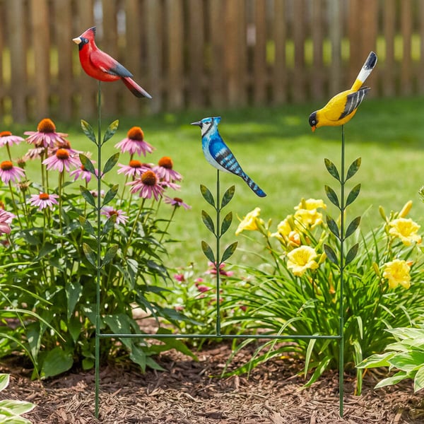 Bird Spinner Garden Stake